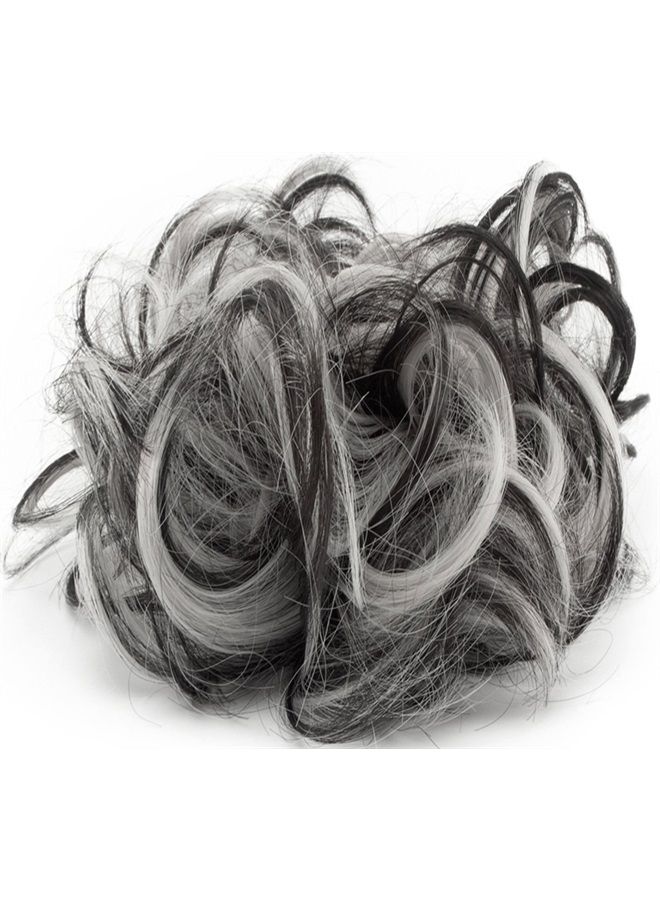 SLLIE Messy Hair Bun Extensions Chignons Hair Hair Scrunchie Scrunchy Updo Hairpiece - Image 3