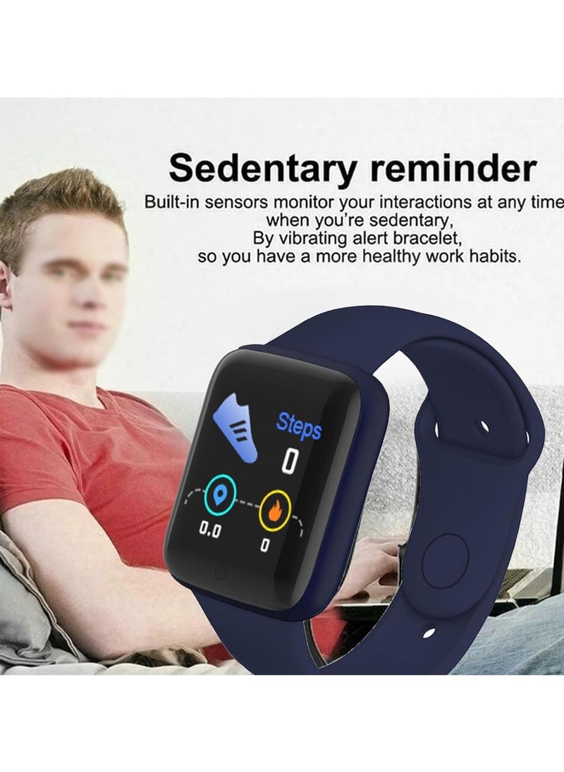 AROAQ - Y68 Fitness Tracker with Step Counter, Alarm, Incoming Message - Image 1