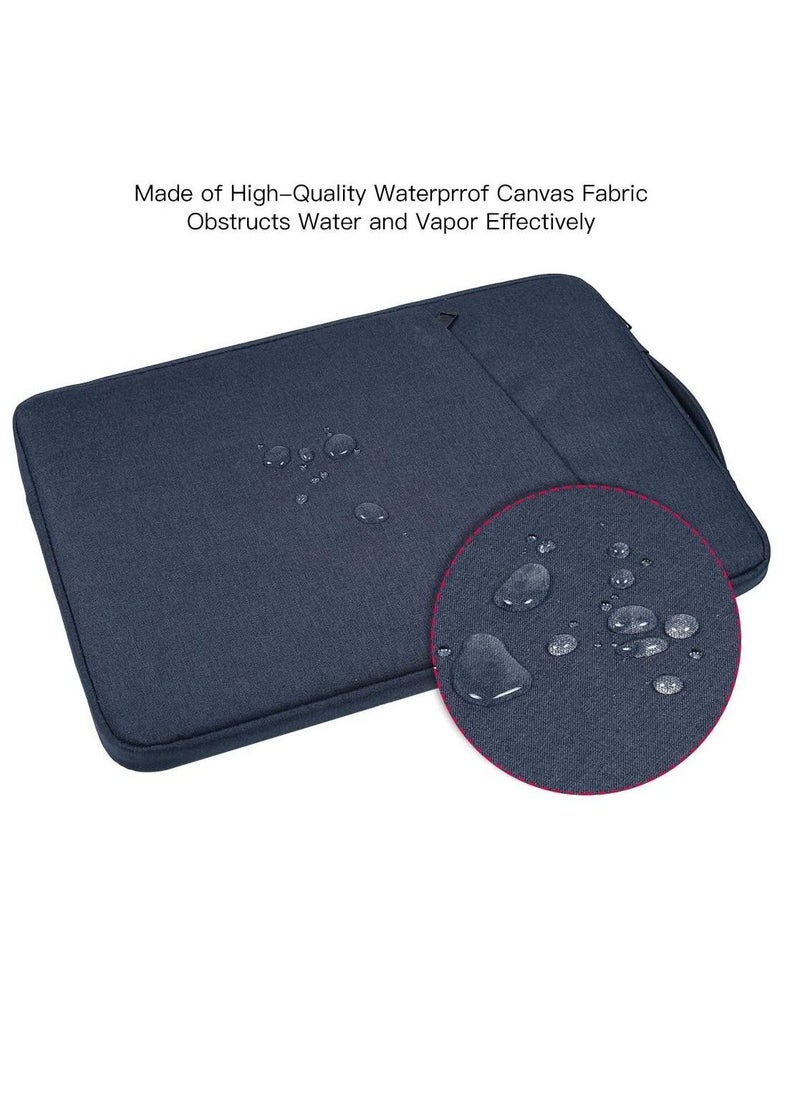 Generic - Laptop Case Sleeve for 13 inch Microsoft Surface Pro 11/10/9/8/X/7+/7/6/5/4/3/2/1, Microsoft Surface Laptop Go 3/2/1, MacBook Air 11, MacBook 12, Waterproof Tablet Cover Bag with Handle--Blue - Image 1