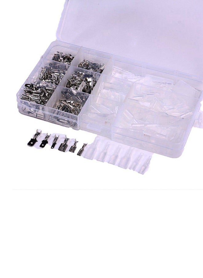 270-Piece Electrical Wire Crimp Terminal Connector Silver 0.134kg - Image 1