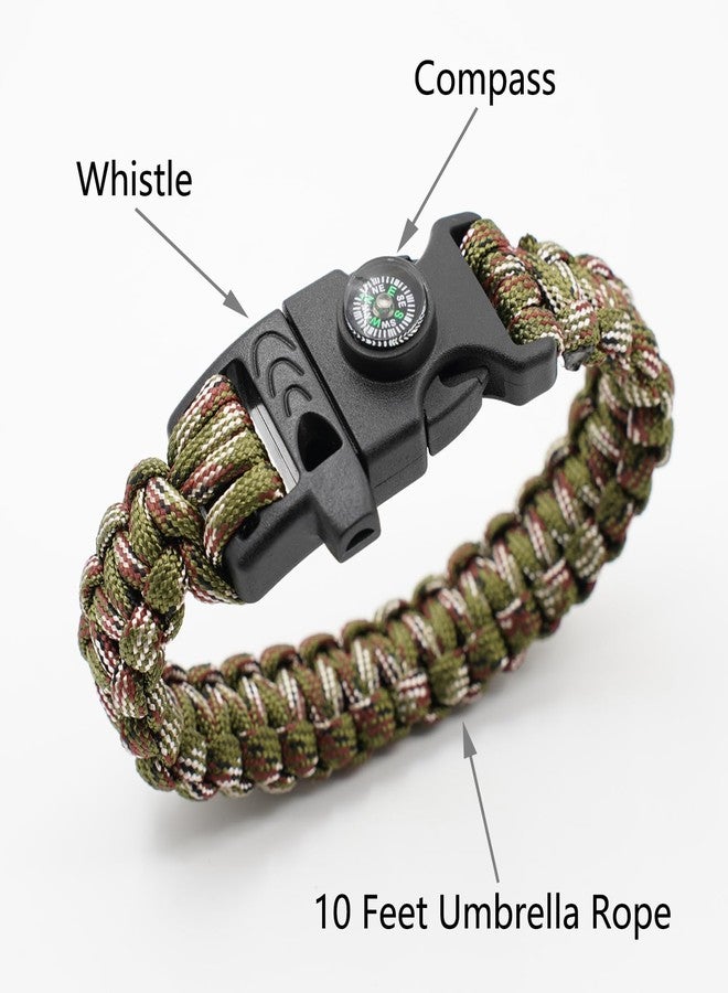 RLXMARTD Wild Emergency Survival Kit - Airtight Survival Box,with Thermal Blankets, Survival Bracelet, Whistles, Compass,Steel Wire Saw,11 in 1 Card Multitool,for Camping,Outdoor Travel, Hiking Or First Aid. - Image 5