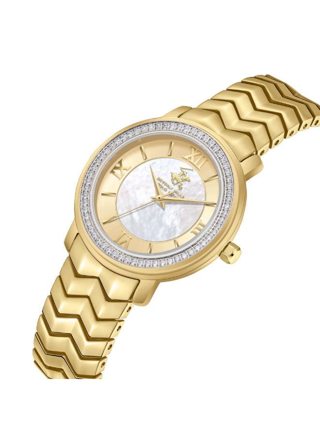 BEVERLY HILLS POLO CLUB - BEVERLY HILLS POLO CLUB Women's Analog MOP Dial Watch - BP3669C.120 - Image 1