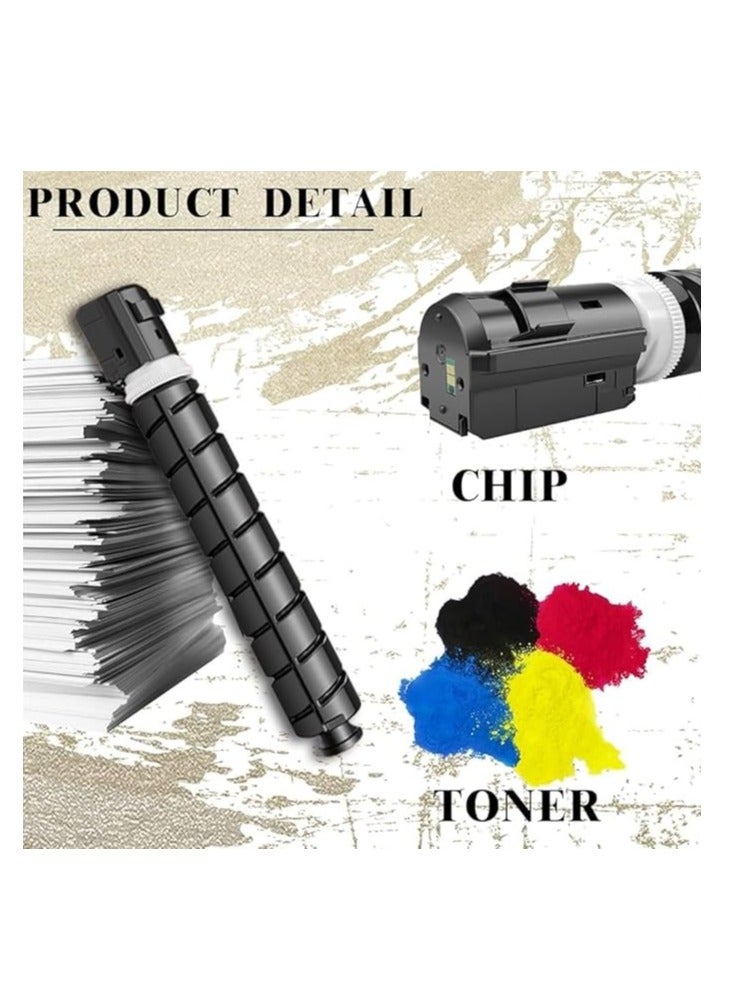 Terabyte C-EXV 54 Full Combo Set This Compatible toner cartridge is suitable for Printer Canon Image Runner - IR Adv C3025 IR Adv C3125 IR Adv C3226 CEXV 54 Black Cyan Magenta Yellow - Image 4
