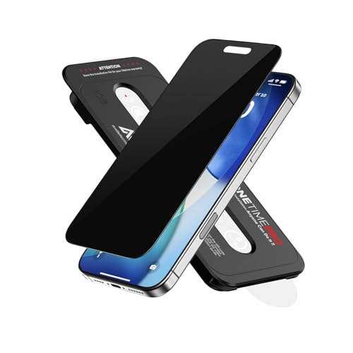 FLOLAB NanoArmour ONETIME PRO لشاشة حماية الخصوصية ثلاثية الأبعاد لهاتف iPhone 17 Pro Max مع حماية مضادة للانعكاس وحواف معززة وسهلة التركيب - Image 1