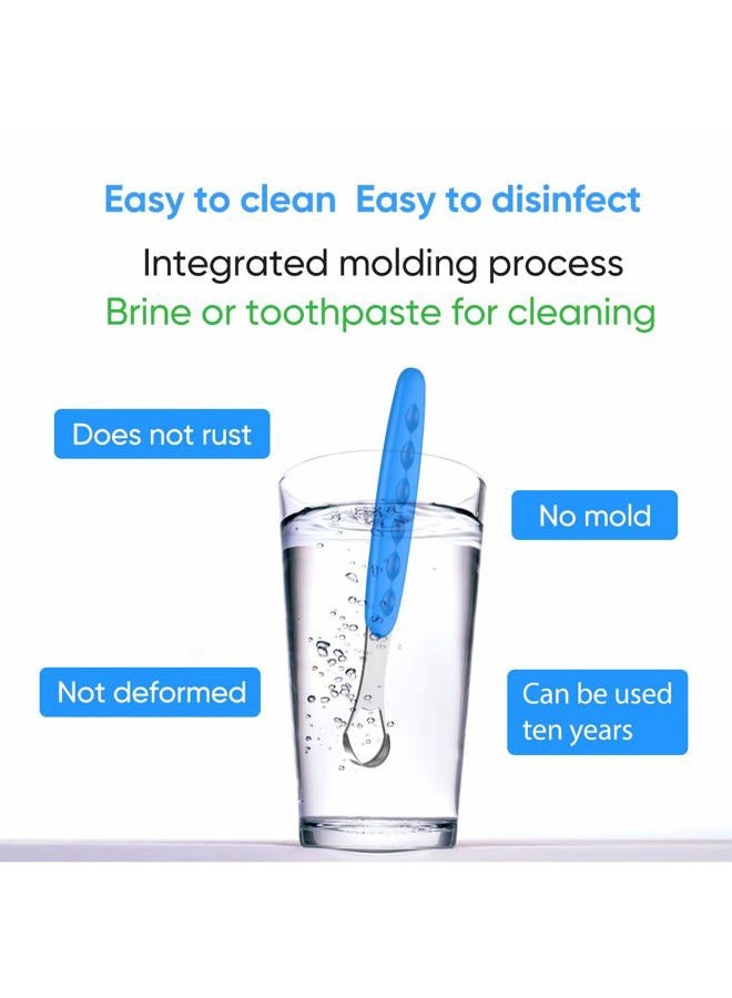 Sestball (Green) - 2021 New Version Tongue Scraper Cleaner for Adults & Kids, Medical Grade Metal Tongue Brushes Set for Fresh Breath Dental Eliminate Bad Breath in Seconds (Green) - Image 5