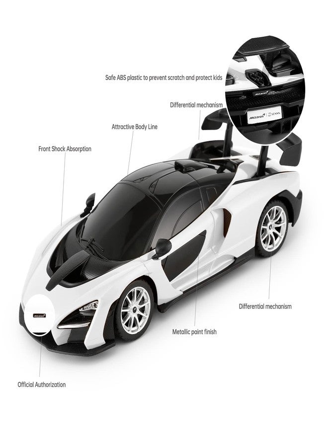 RASTAR RC Toy, McLaren Senna 1:24 Remote Control RC Car, McLaren Toy Car for Boys - White - Image 4