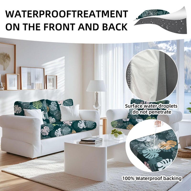 SUKAIKEQA Outdoor Cushion Covers Set,8PCS Waterproof Patio Furniture Couch Seat Slipcovers, Replacement for Sofa Sectional Chair(Coverï¼ŒOnly) - Image 4