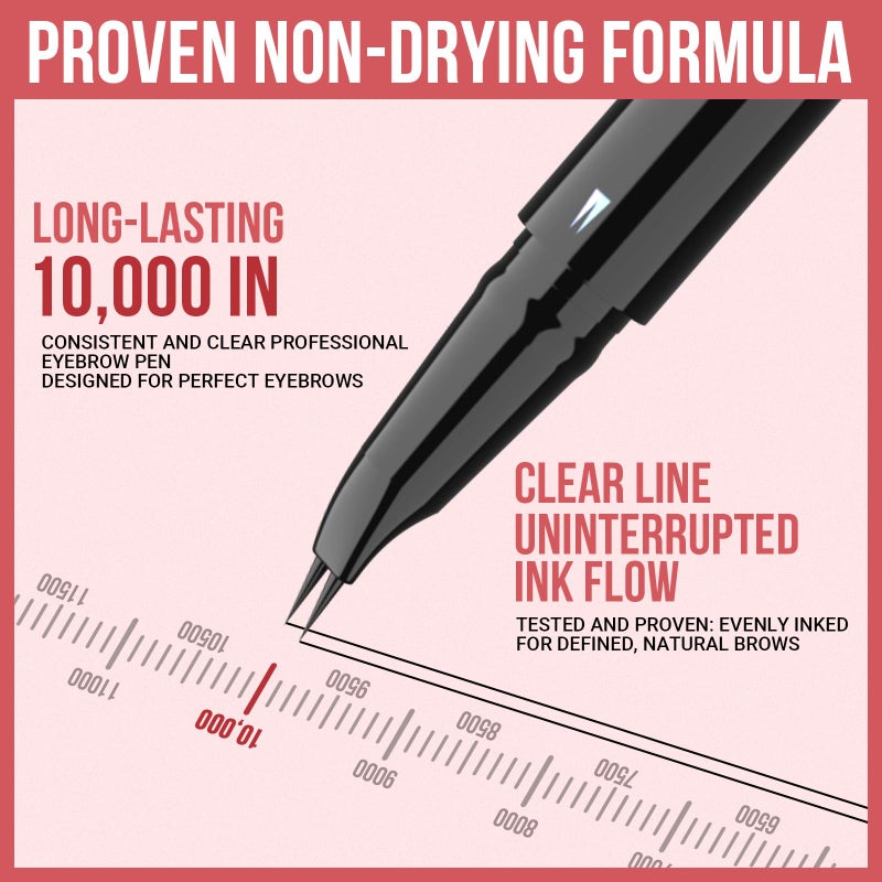 iMethod Curved Eyebrow Pen - Eyebrow Pencil, Brow Pencil 2-in-1 Dual-Ended Microblading Eyebrow Pen with Micro-Fork-Tip and Precise Brush-Tip Create Natural Hair-Like Brows, Last All-Day, Grey - Image 4
