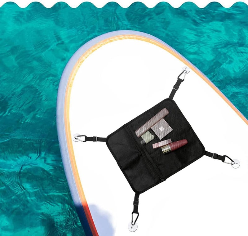 woobles Paddleboard Deck Bag, Stand Up Paddle Board Mesh Storage Bag, Deck Storage Bag suitable for Paddleboard Surfboard Inflatable boards - Image 4