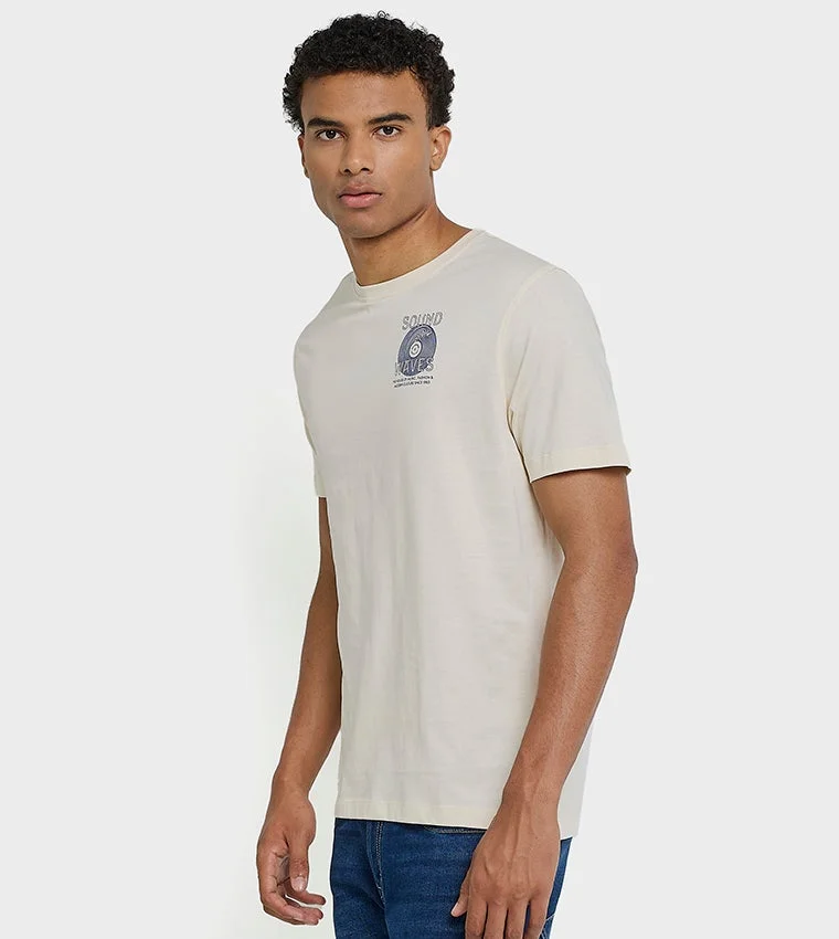 بين شيرمان Ben Sherman Men's Crew Neck Short Sleeve Printed T-Shirt
