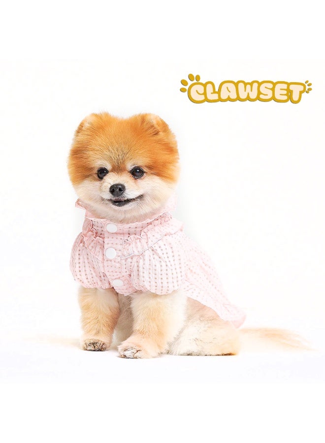 CLAWSET TONYA PINK DRESS  DOG CLOTHES DOG DRESS DOG APPAREL DOG ATTIRE DOG FASHIONABLE OUTFIT PET FASHION PET APPAREL - Image 1