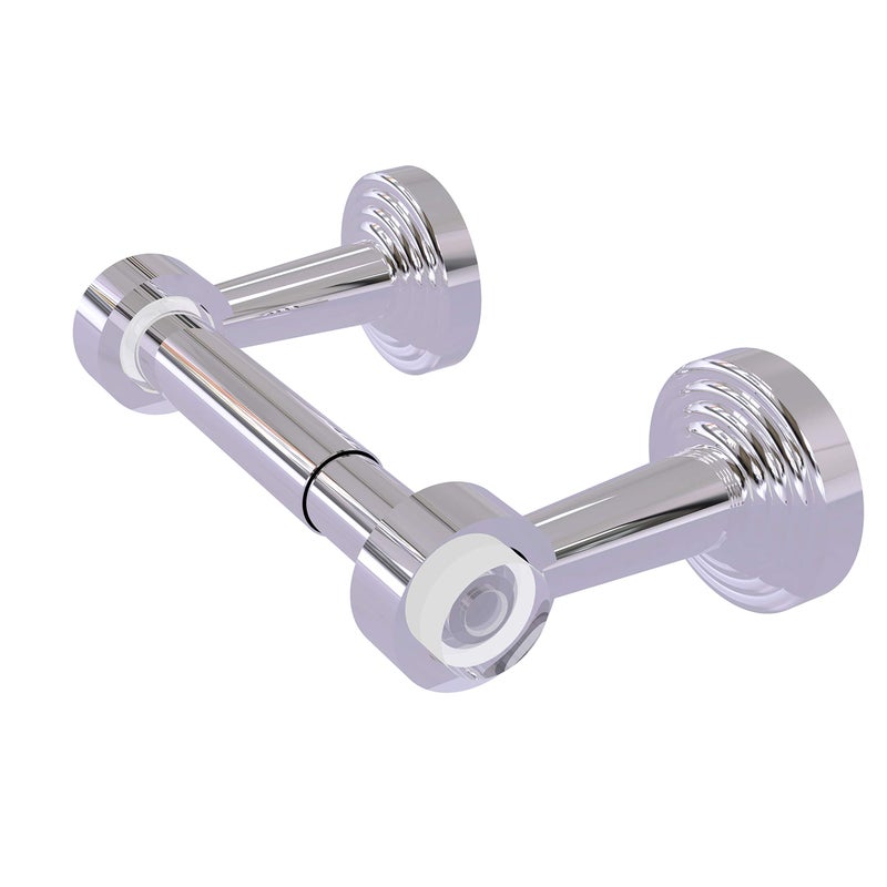 Allied Brass Pacific Beach Collection Two Post Toilet Tissue Holder - Polished Chrome - Image 2