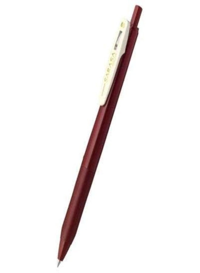 Zebra Gel Ballpointpen SARASA 0.5mm Vintage Color Body, Red Black Body, Red Black Ink