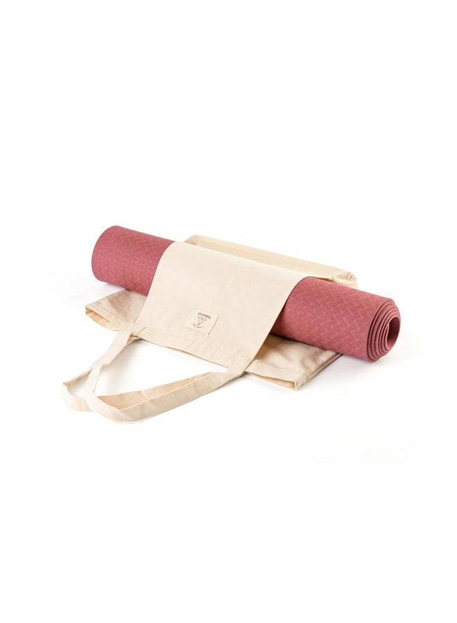 Balanced Yoga Stuff Mat Tote Bag – Cotton Canvas Yoga Mat Carrier – Eco-Friendly & Durable Yoga Mat Holder for Gym, Pilates, Travel, or Studio Use - Image 3