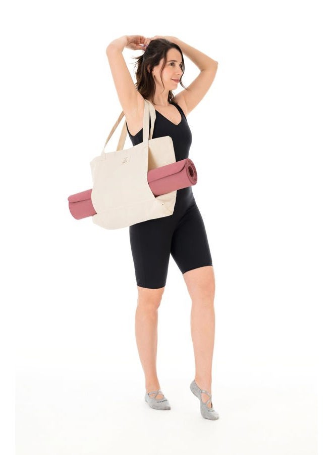 Balanced Yoga Stuff Mat Tote Bag – Cotton Canvas Yoga Mat Carrier – Eco-Friendly & Durable Yoga Mat Holder for Gym, Pilates, Travel, or Studio Use - Image 4