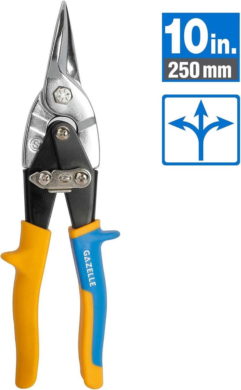 Gazelle 10 In. Straight Cut Aviation Tin Snip - Image 2