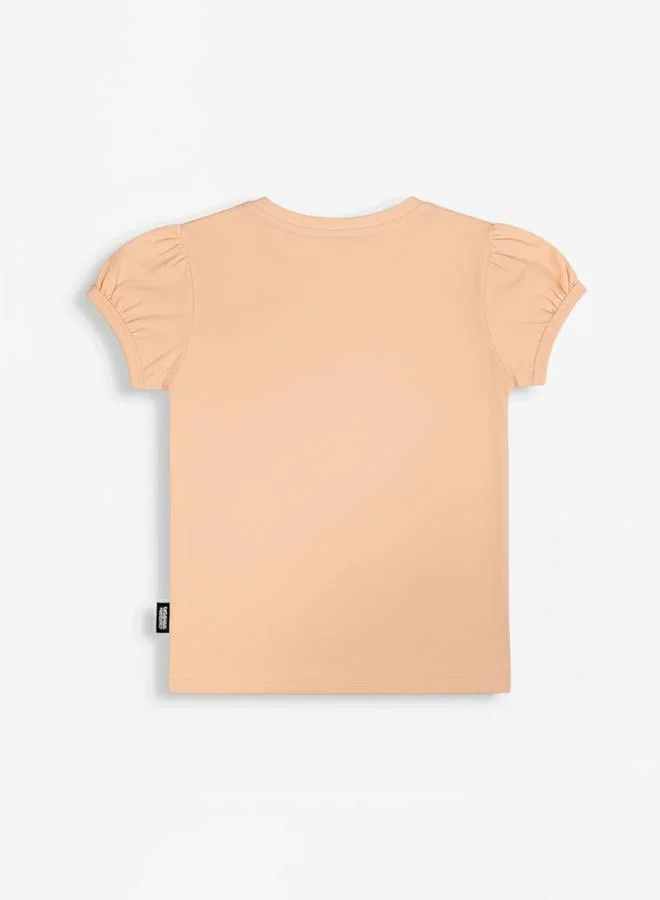 Looney Tunes Graphic Print Round Neck Fashion T-shirt