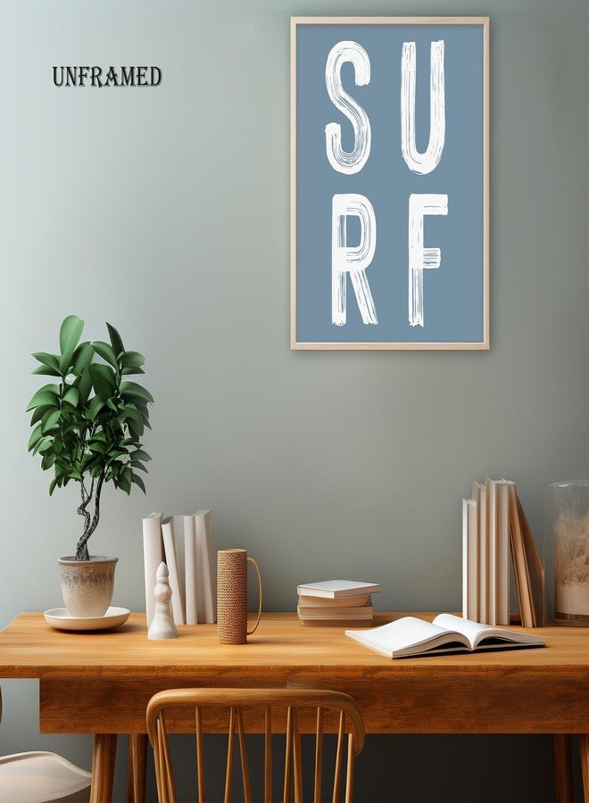 BearCake Coastal Summer Beach Surfing Wall Art Set of 4, Surf Room Decor, Beachy Room Decor Aesthetic, Coastal Wall Decor, Nautical Wall Art Decor, Coastal Beach House Decor, 8x10 Inches - Image 4