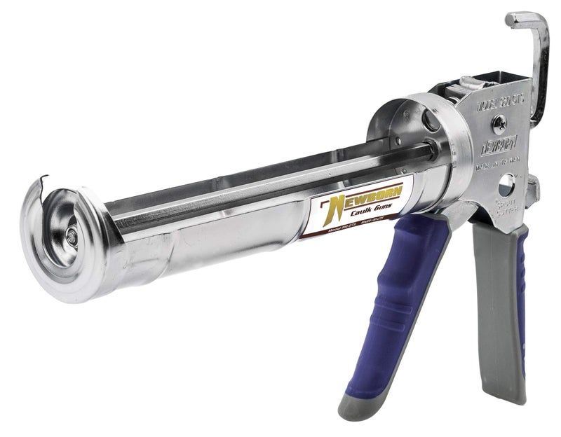 Newborn 950-GTS Smooth Hex Rod Cradle Caulking Gun with Gator Trigger Comfort Grip, 1/10 Gallon Cartridge, 12:1 Thrust Ratio