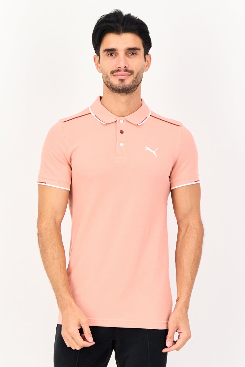 PUMA Men Sportswear Fit Short Sleeve Outdoor Polo Shirt, Dusty Rose - Image 1