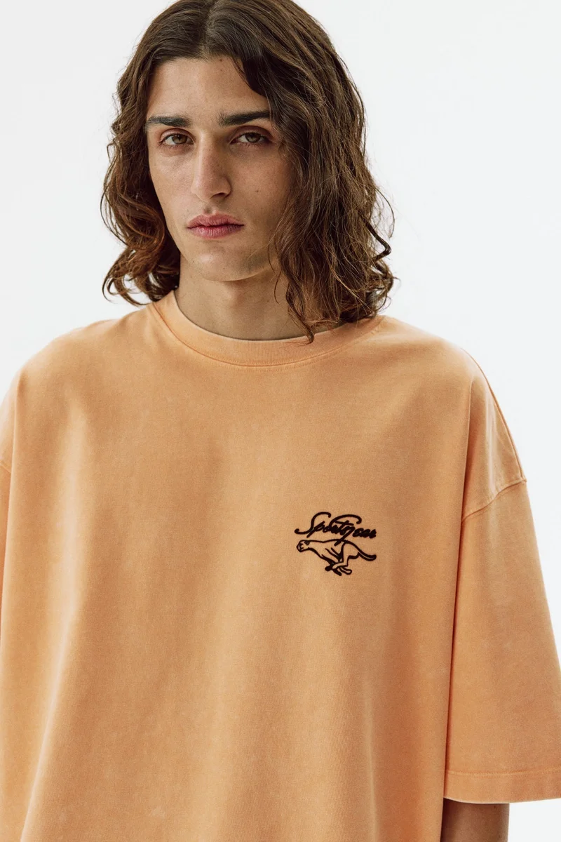 Oversized Fit Printed cotton T-shirt