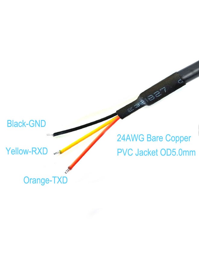 CH340 USB UART TTL 3V3 Serial Debug Line Program Line Upgrade Line Download Line Configuration Line-Color:3 Core 22awg 30cm Or Personalized - Image 5