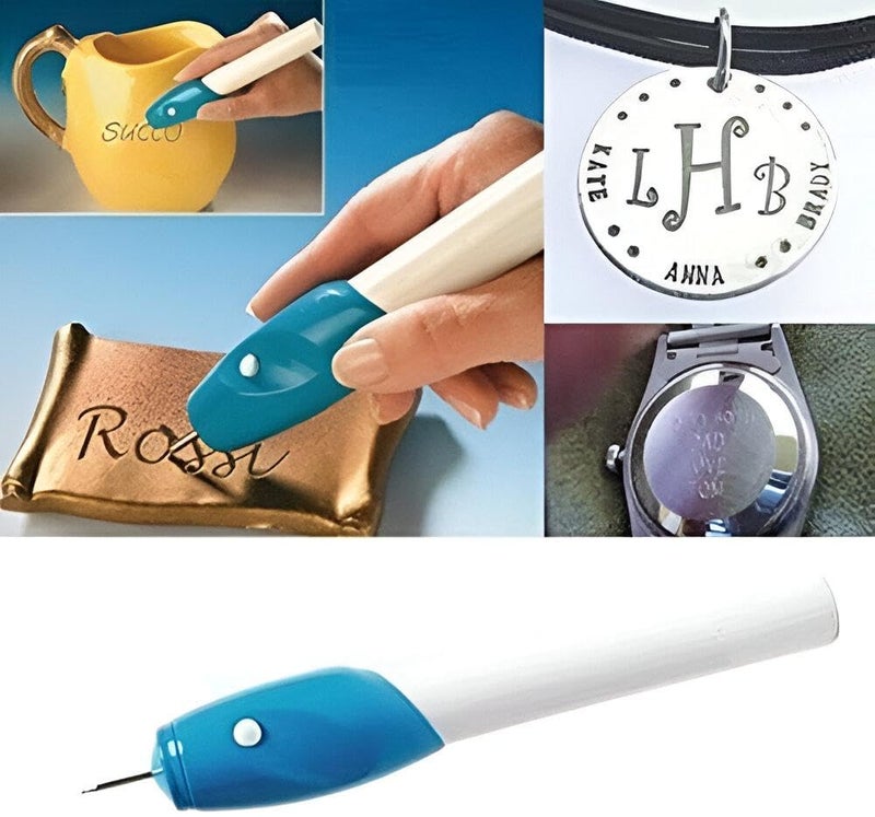Cordless High Precision Electric Engraving Pen - Mini Portable Engraving Tool for Jewelry, Metal, Glass, Wood, Ceramic, Stone, Leather, Perfect for Creating Gifts and Custom Crafts - Image 4