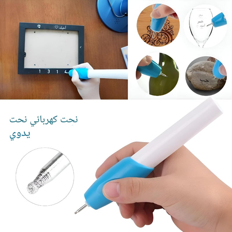 Cordless High Precision Electric Engraving Pen - Mini Portable Engraving Tool for Jewelry, Metal, Glass, Wood, Ceramic, Stone, Leather, Perfect for Creating Gifts and Custom Crafts - Image 2