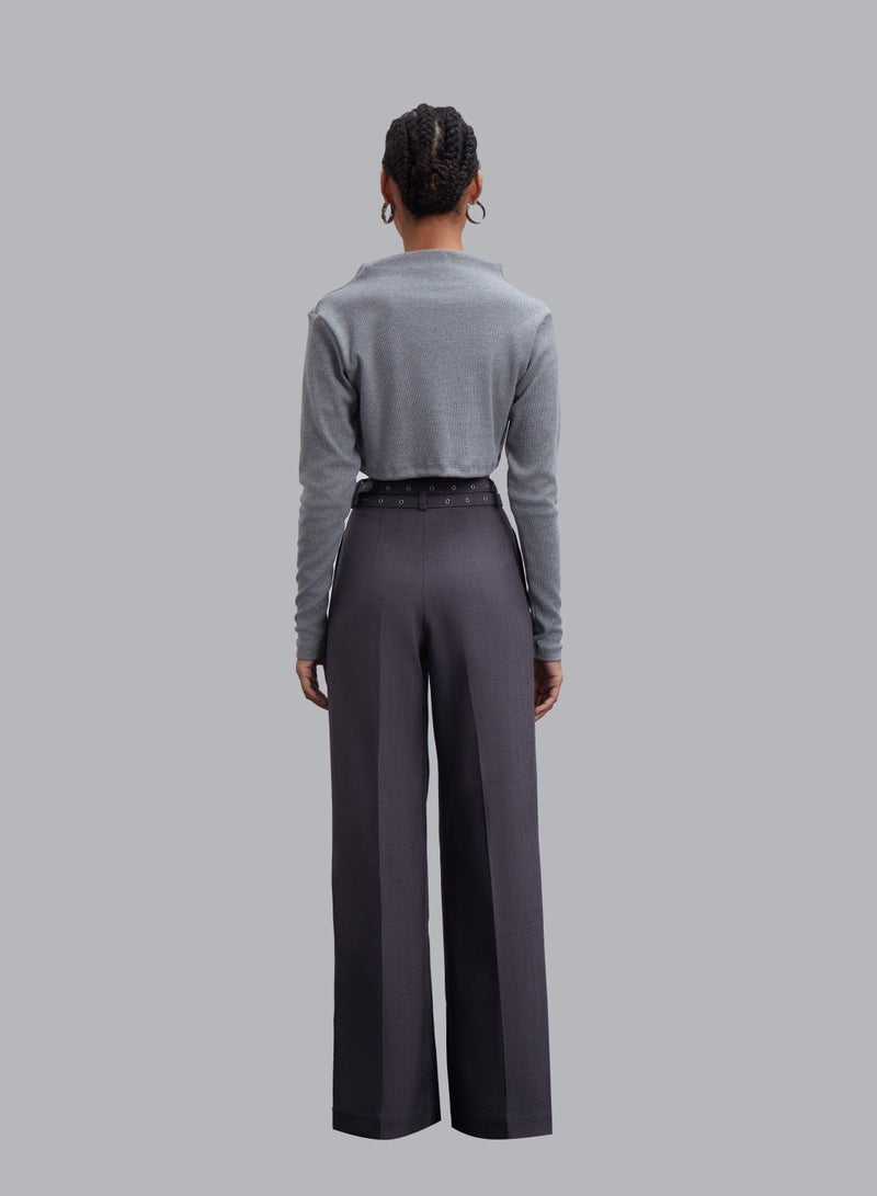 CAOSTU • GRAY WIN WOMEN'S WIDE-TUBE PANTS  - Image 2