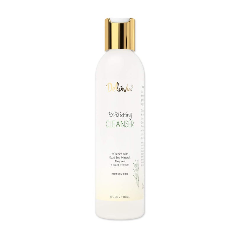 Deluvia Exfoliating Face Wash Hydrating Face Cleanser Gentle Exfoliating Face Scrub Exfoliate for Face Face Exfoliating Scrub Facial Scrub for Men Women Facewash Cleaner Face Exfoliant