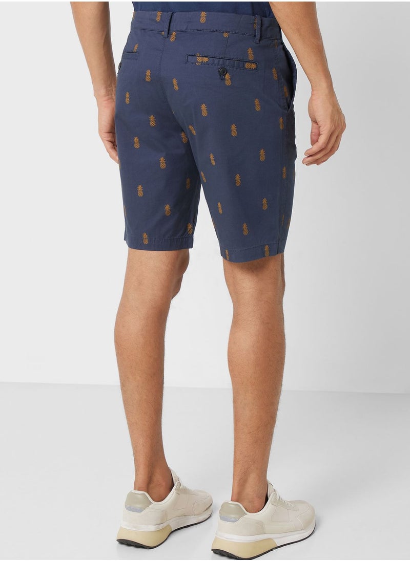 Mango Man - Palm Tree Printed Shorts - Image 1