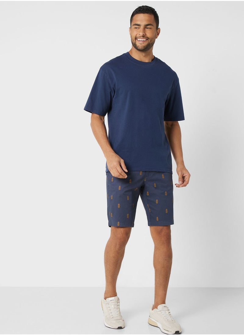 Mango Man - Palm Tree Printed Shorts - Image 1