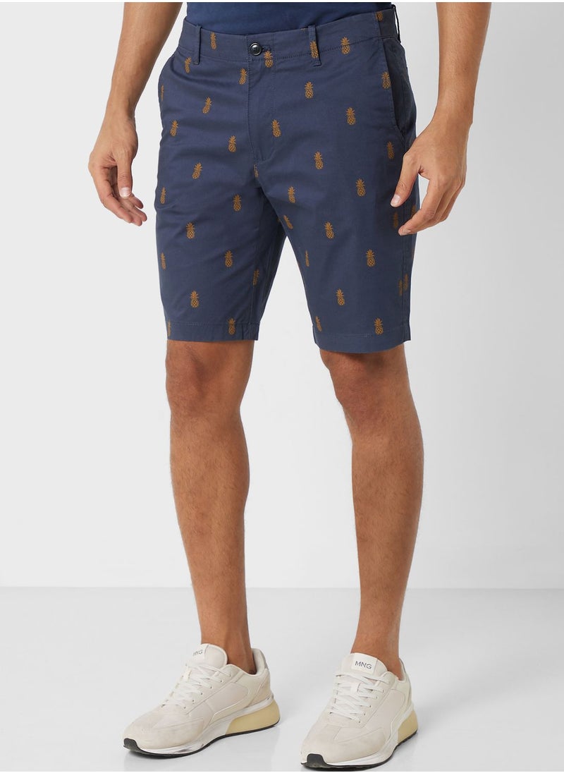 Mango Man - Palm Tree Printed Shorts - Image 1