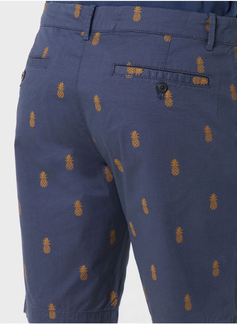 Mango Man - Palm Tree Printed Shorts - Image 1