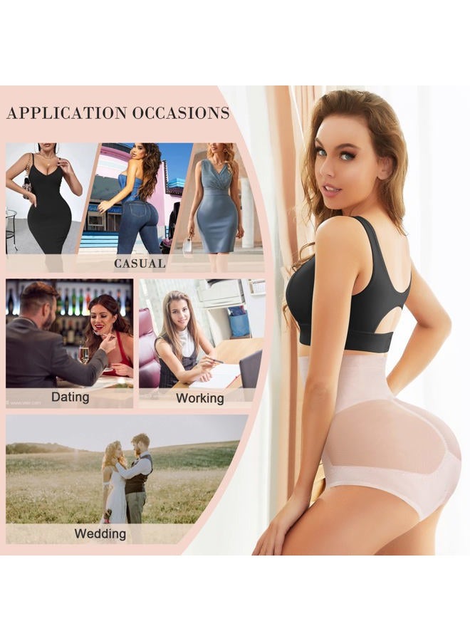 Nebility Womens' Tummy Control High Waist Trainer Body Shaper, Beige, XL - Image 5
