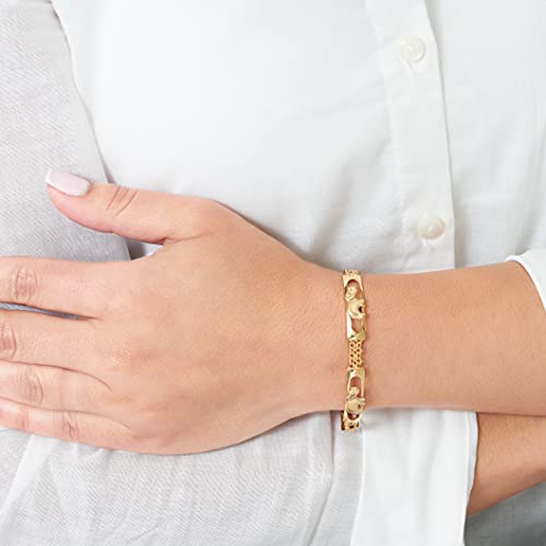 Barzel 18K Gold Plated Elephant Bracelet For Women Elephant Jewelry (Gold BR158) - Image 4