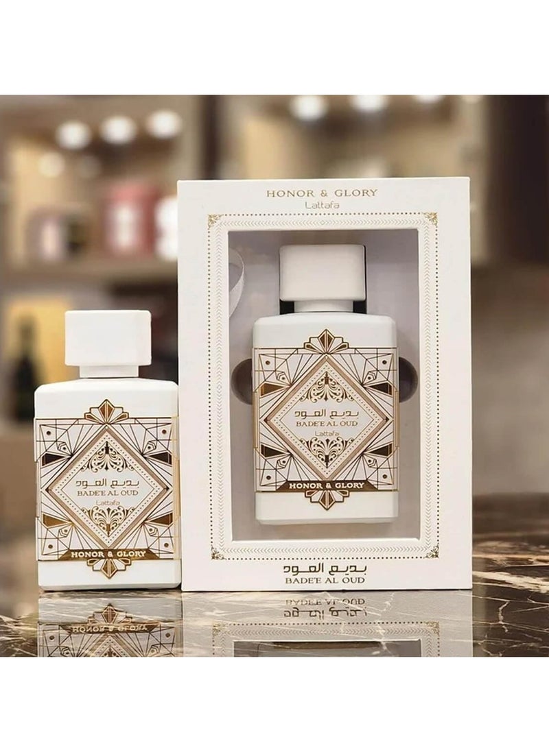 Lattafa Badih Al Oud Honor & Glory Eau de Parfum for Unisex 100ml - Image 3