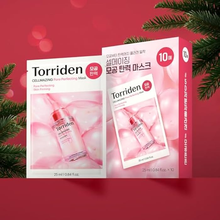 Torriden قناع توريدن CELLMAZING لتصحيح المسام (10 ورقات) | قناع معزز للمرونة للمسام | مركب كولاجين 5D، ببتيد | قناع وجه كوري - Image 2
