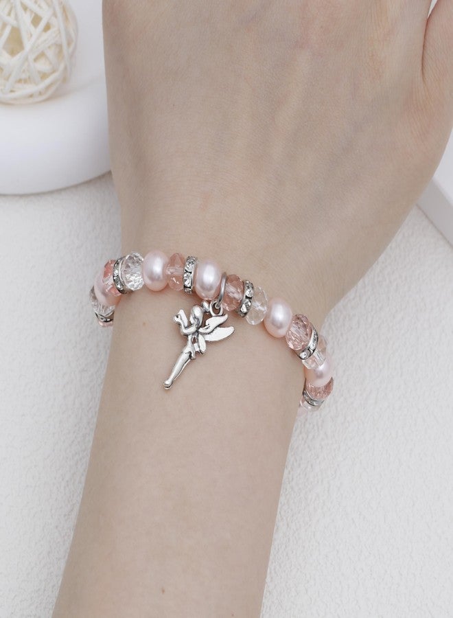 Fullrainbow Tooth Fairy Bracelet, First Lost Tooth Gift,Tooth Fairy,Tooth Fairy Gifts, Tooth Fairy Jewelry, Tooth Fairy Gifts for Her (Pink Tooth Fairy Bracelet) - Image 2