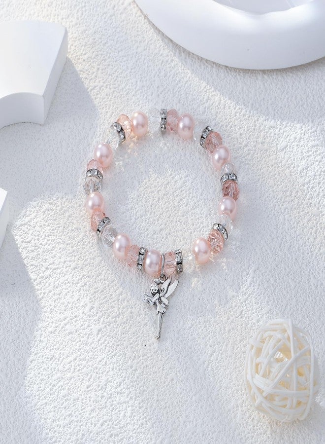 Fullrainbow Tooth Fairy Bracelet, First Lost Tooth Gift,Tooth Fairy,Tooth Fairy Gifts, Tooth Fairy Jewelry, Tooth Fairy Gifts for Her (Pink Tooth Fairy Bracelet) - Image 3