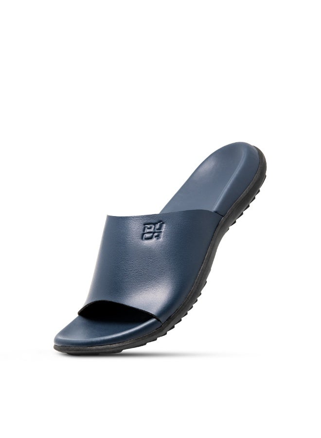 Puca Sliders For Men Lightweight and comfortable men sliders Highly flexible slippers | Royal Slider Navy - Image 1