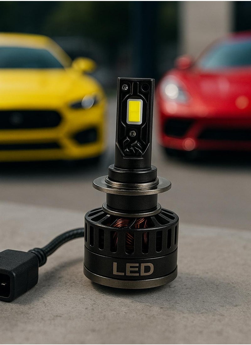 Car Front Headlights Model F777 H1 with 125W Power - Ultra Bright Illumination and Durable Silver Design