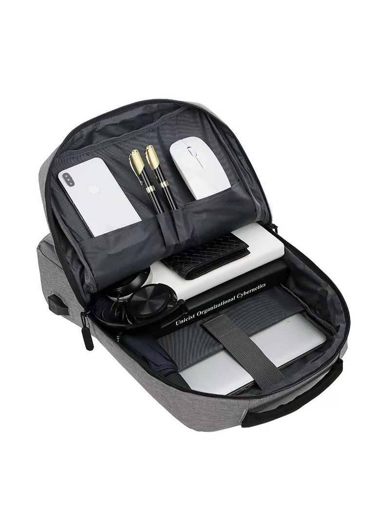 عام حقيبة كمبيوتر USB للرجال ذات سعة كبيرة مقاس 16 بوصة حقيبة ظهر مضادة للماء لركاب الأعمال - Image 4