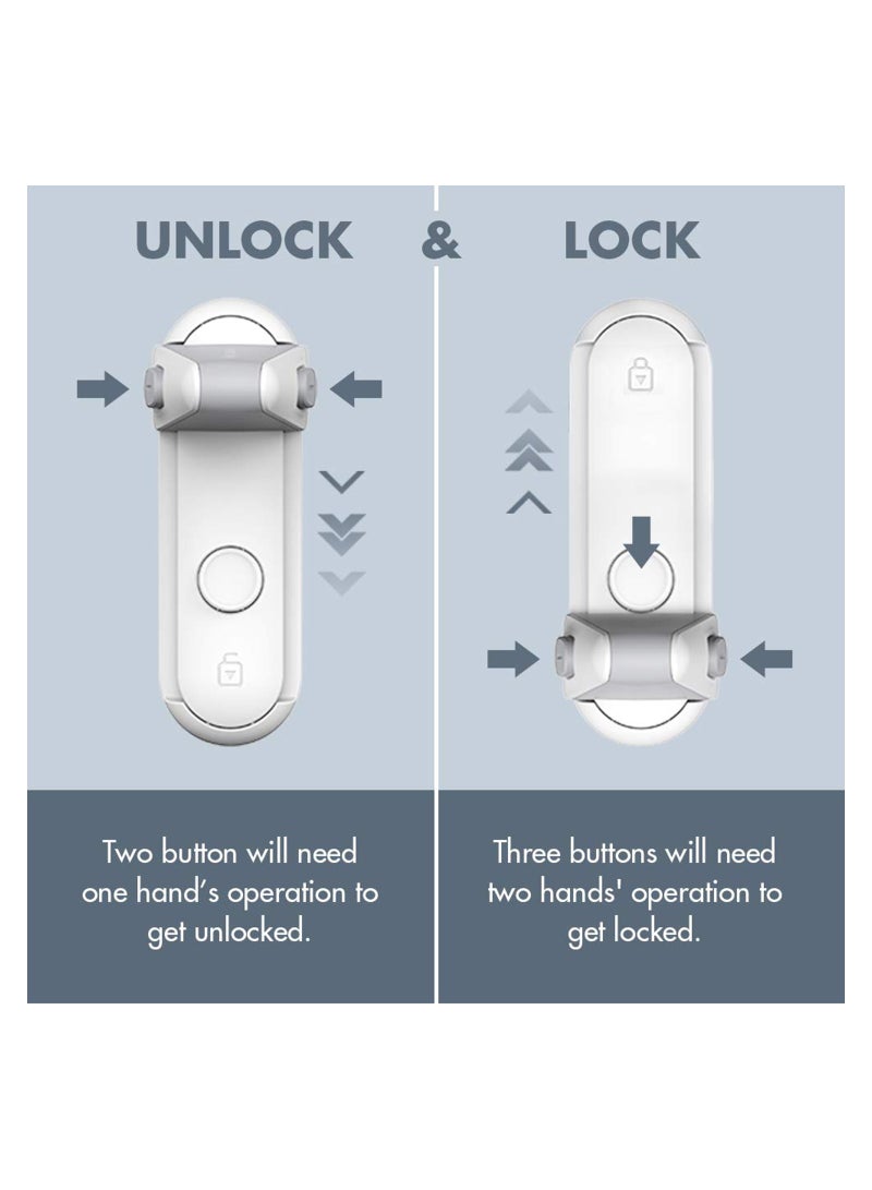 Childproof Door Lever Lock 1 Pack Baby Proofing Handle Child Safety Easy to Install and Use Adhesive no Tools Need or Drill Remove White - Image 2