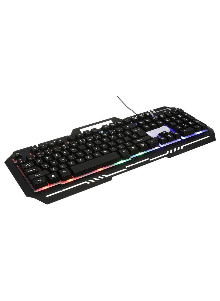Wired Gaming Keyboard – RGB Backlit Mechanical Keyboard for PC and Laptop – Black  - Image 2