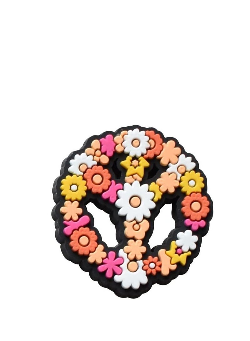 SYOSI Shoe Decoration Charms, KASTWAVE 26 PCS PVC Shoe Charms for Shoes Silicone Wristbands, PVC Shoe Charms for Croc, Different Shapes, Hole Hole Shoes Buckle, Party Gift for Kids and Teens Girls - Image 4