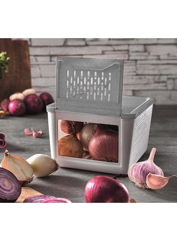 Snips Onion & Vegetable Keeper 2KG with Ventilated Lid – Made in Italy - Image 5