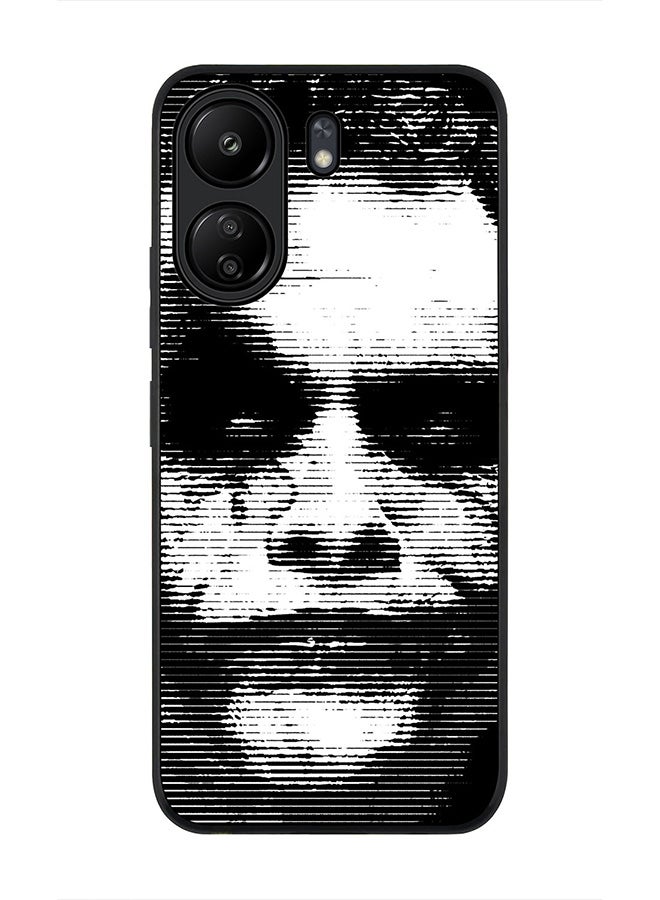 Stylizedd Rugged Black Edge Case for Xiaomi Redmi 13C 4G, Slim fit Soft Case Flexible Rubber Edges Anti Drop TPU Gel Thin Cover - Joker - Image 1