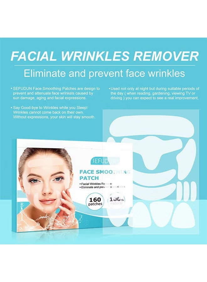 سيفودون تصحيح تسليط الوجه 160PCS, تصحيحات الجبهة Winkle, تصحيح تسليط الوجه, تصحيحات التجاعيد للوجه بين عشية وضحاها, تصحيحات الوجه للحد من التجاعيد الدقيقة, تصحيحات التجاعيد وخطوط الابتسامة - Image 3