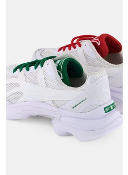 PUMA Kids Boy Nitefox Lace Up Running Shoes, White  - Image 2